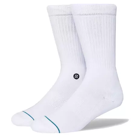 Stance Icon Classic Crew Socks "White"