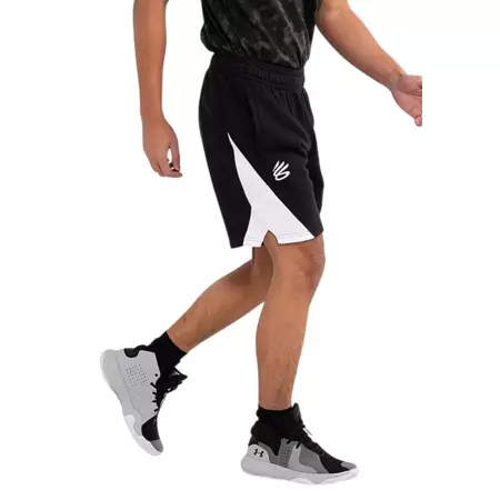 UA Men's Curry Splash Fleece Shorts "Black"
