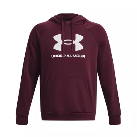 UA Men's Rival Fleece Logo Hoodie "Dark Maroon"