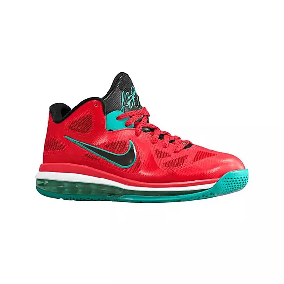 Lebron 9 Low  "Liverpool" (601/rojo/negro/turquesa)