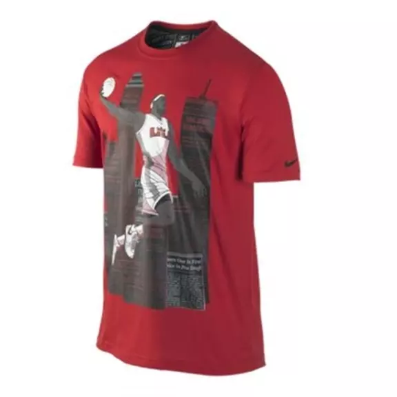 Camiseta Dri-FIT Lebron Darko (rojo/negro)