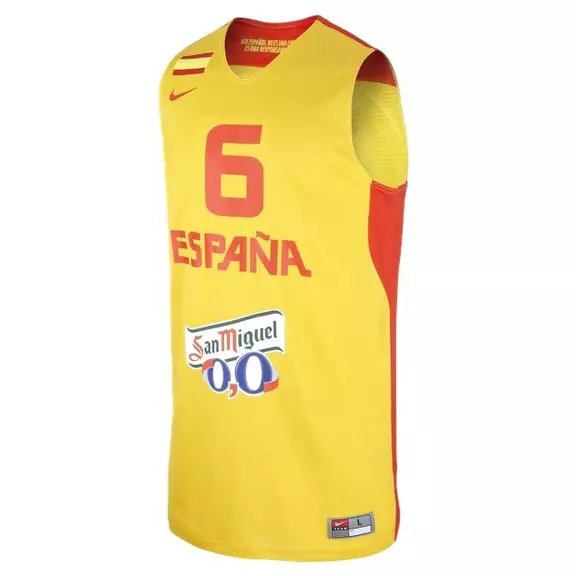 Camiseta Selección España Ricky Rubio (740/amarillo/rojo)