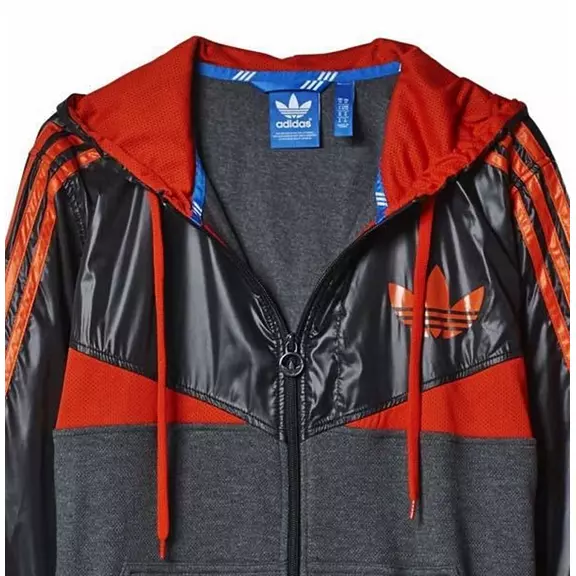Adidas Originals Sudadera Colorado ZIP H (gris/negro/naranja)
