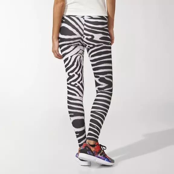 Adidas Original Mujer Leggings Zebra (negro/blanco)