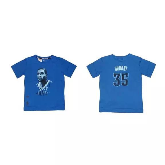 Adidas Camiseta NBA Kevin Duran Graphic Player Niño (azul)