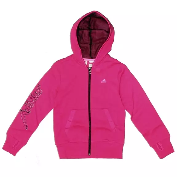 Adidas Sudadera Niña Young Girl B FZ H (rosa ultra/negro )