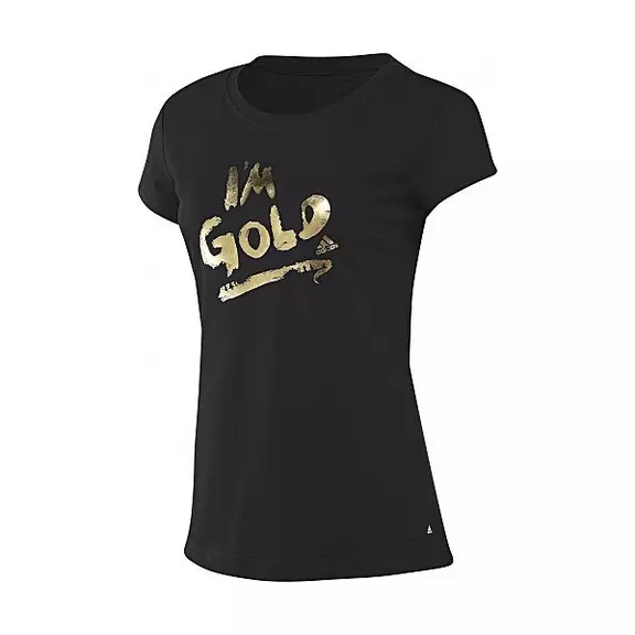 Adidas Camiseta Gold Tee (negro/oro)
