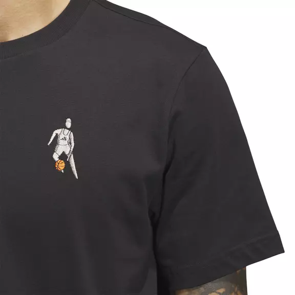 Adidas Basketball Hoops for All Graphic Tee "Black"