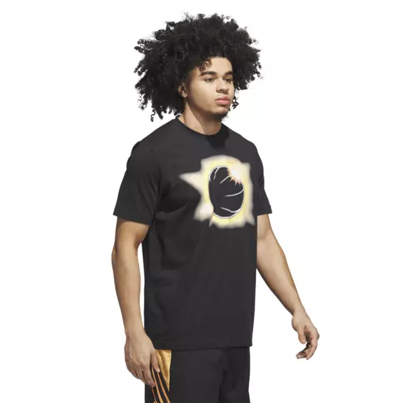 Adidas Basketball Novelty Eclipsed Graphic Tee "Black"