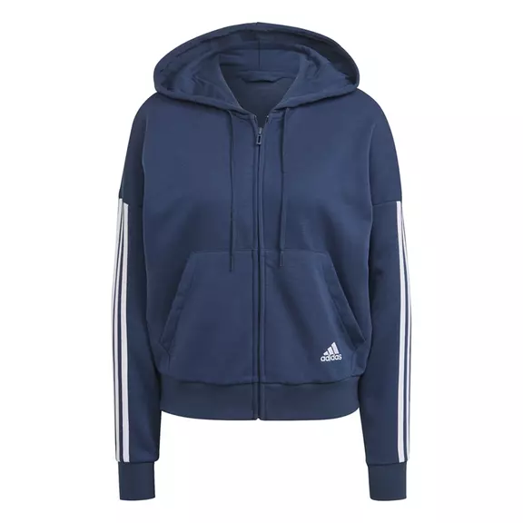 Adidas Essentials Cut 3-Stripes Full-Zip Hoodie