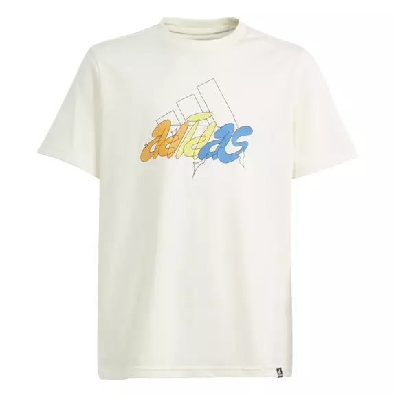 Adidas Junior Illustrated Graphic T-Shirt  "White"