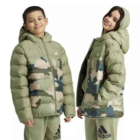 Adidas Kids Synthetic Down Allover Print Jacket "Night Cargo"