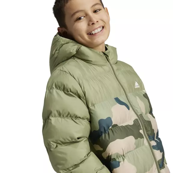Adidas Kids Synthetic Down Allover Print Jacket "Night Cargo"