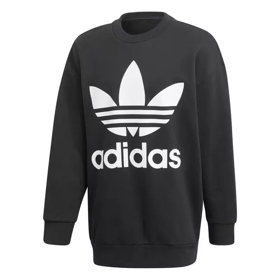 Adidas Originals Trefoil Oversized Crew Black