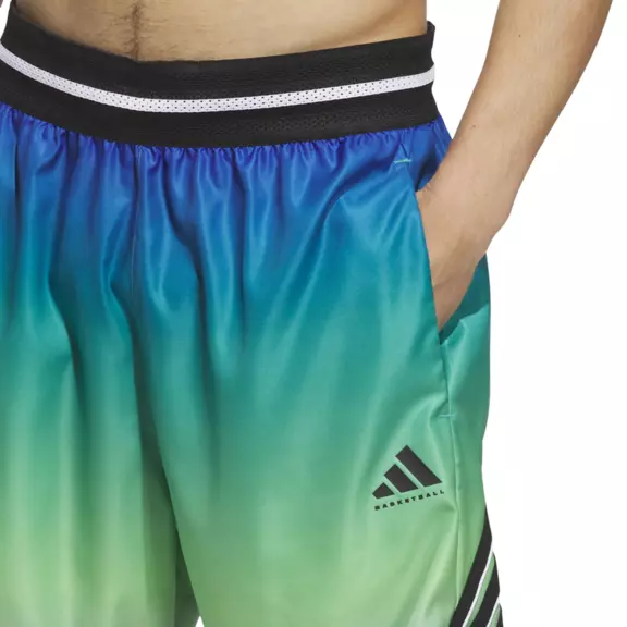 Adidas Short Basket Crazylite AOP 2 "Lime Burst/Pure Teal"