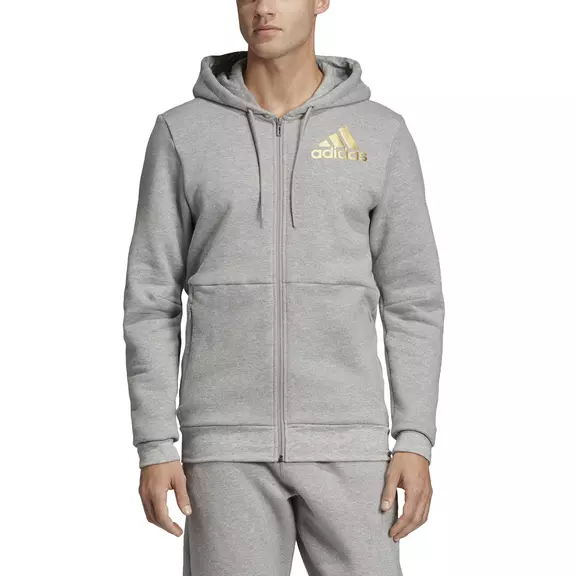Adidas Sport ID Full-Zip Hoodie (Mgrey)