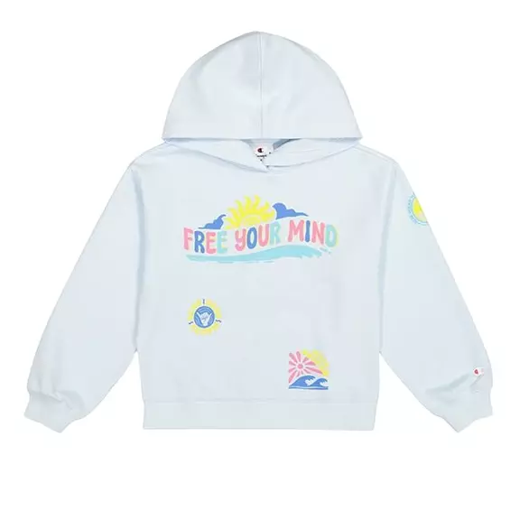 Champion Girls Hooded Sweatshirt "Sky Blue"