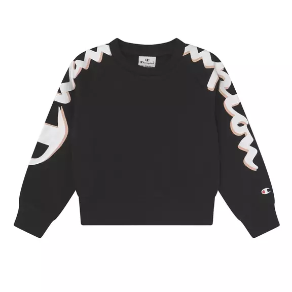 Champion Girls Legacy Logo Crewneck Sweatshirt