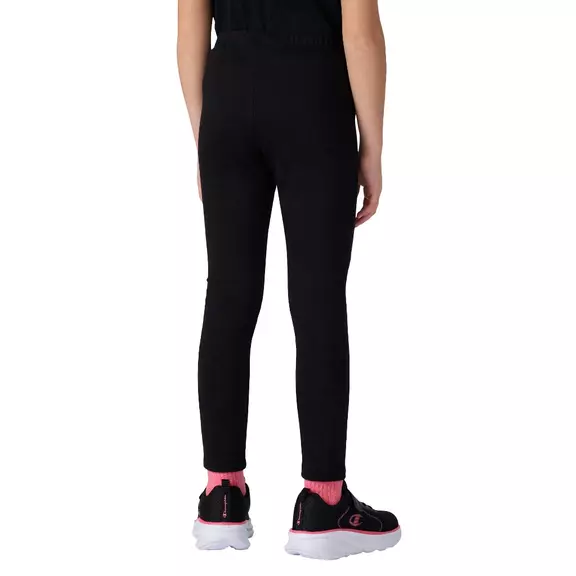 Champion Girls Light Stretch Fleece Leggings Icons "Black"