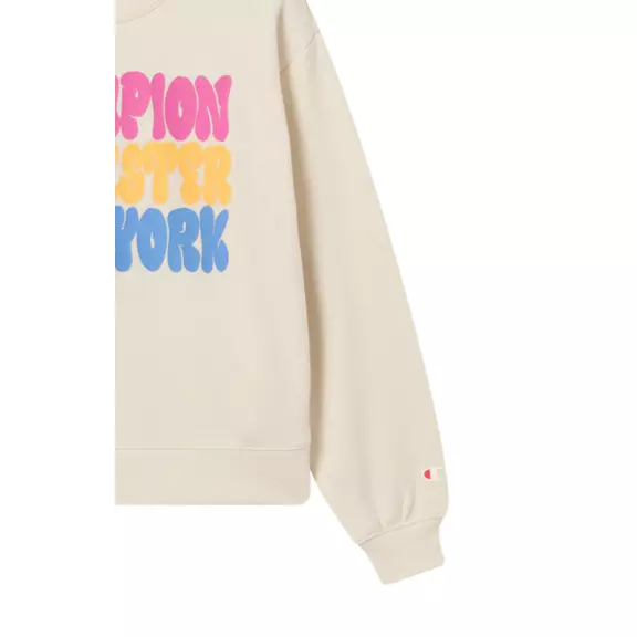 Champion Girls' Tracksuits Fleece Sweatsuit with Graphic "Cream"