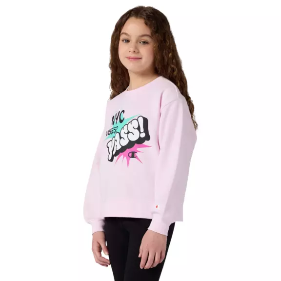 Champion Girls' Tracksuits Fleece Sweatsuit with Graphic "Pink"