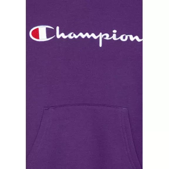 Champion Kids Big Logo Fleece Hoodie "Dark Purple"