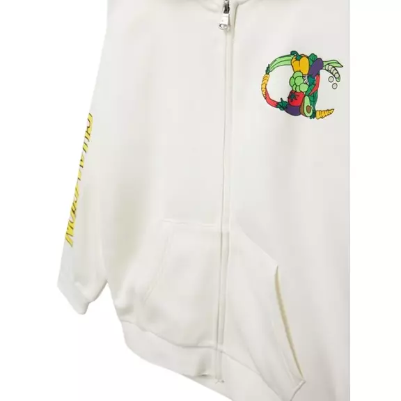 Champion Kids Fleece Full Zip Hoodie "White"