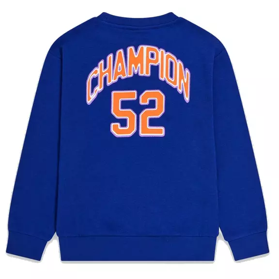 Champion Kids Modern Basketball Logo Sweatshirt "Blue"
