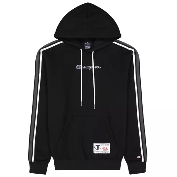 Champion Legacy Basketball Contrast Details Fleece Hoodie "Black"
