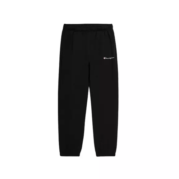 Champion Legacy Slim Fit Scrip Logo Embroidered Elastic Cuff Pants "Black"
