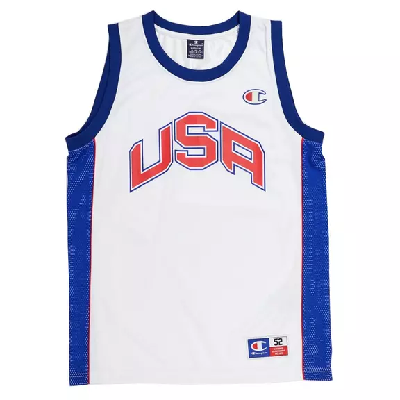 Champion Sport Lifestyle Basketball USA Mesh Tank Top "White"