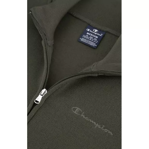 Champion Tonal C Logo Full Zip Knitted Sweatshirt "Military Green"