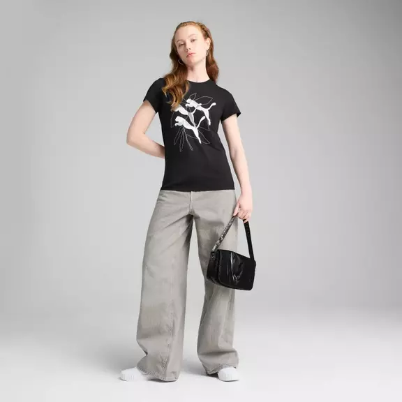 Puma GRAPHICS Branded Leaf Tee "Black"