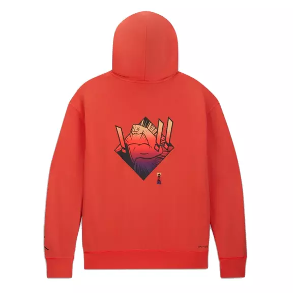 Jordan Dri-FIT Zion Performance Hoodie "Brigh Crimson"