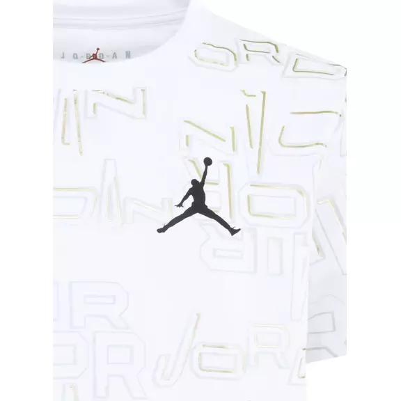 Jordan Kids Air JDB Clear Lane AOP Logo T-shirt "White"