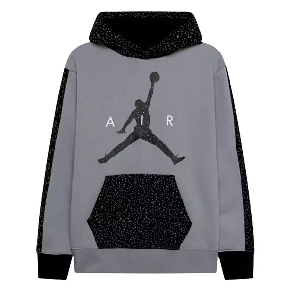 Jordan Kids Air Speckle Fleece Pullover Hoodie "Gray"