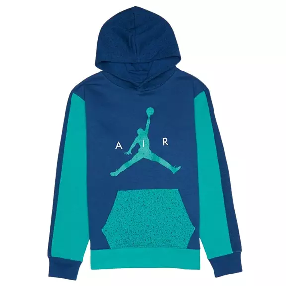 Jordan Kids Air Speckle Fleece Pullover Hoodie "French Blue"