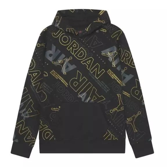 Jordan Kids' Holiday Shine Air AOP Hoodie "Black"