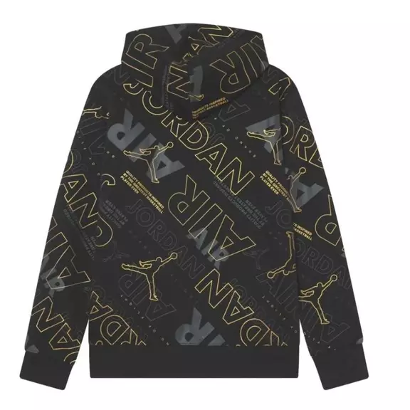 Jordan Kids' Holiday Shine Air AOP Hoodie "Black"
