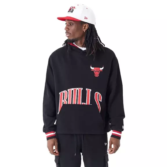 New Era NBA Chicago Bulls Arch Graphic Oversized Pullover Hoodie