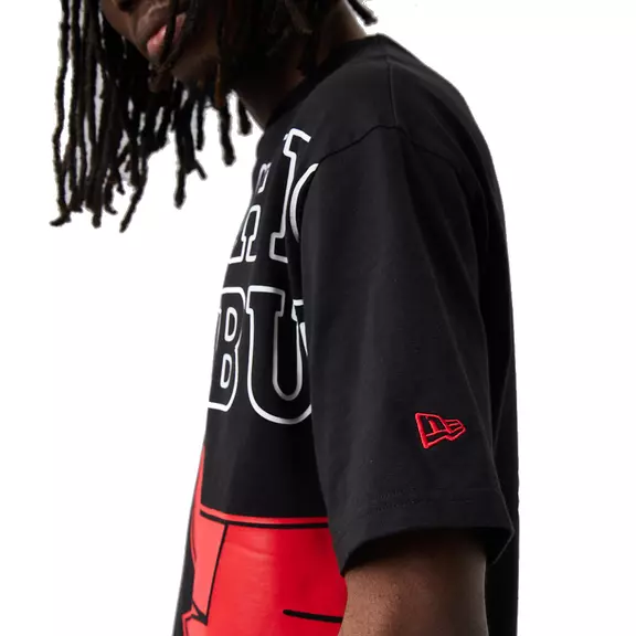 New Era NBA Chicago Bulls Side Logo Oversize Tee
