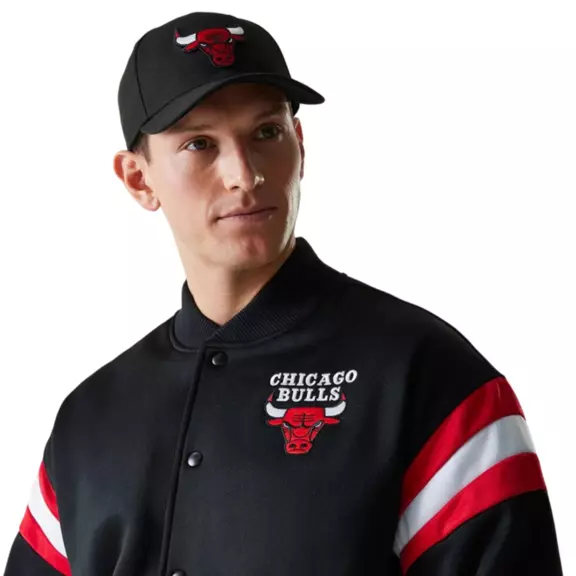 New Era NBA Chicago Bulls Panel Bomber Jacket