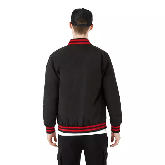 New Era NBA Chicago Bulls Patch Logo Bomber Jacket "Black"
