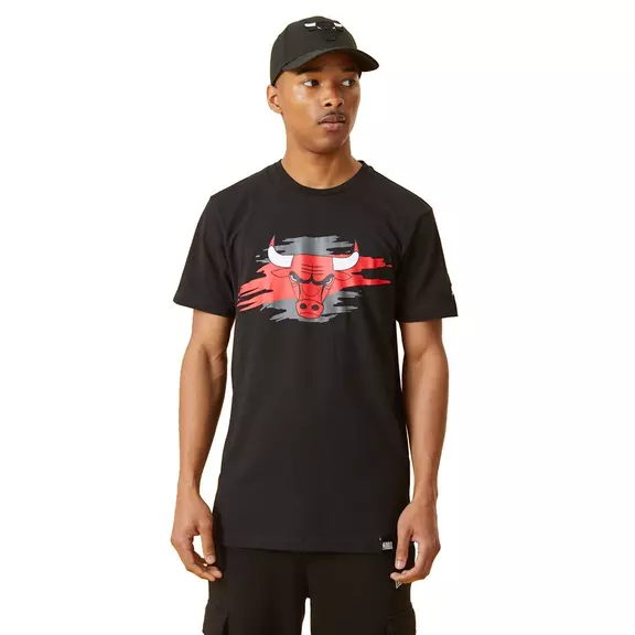 New Era NBA Chicago Bulls Tear Logo T-Shirt "Black"