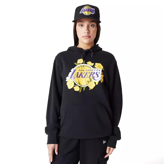 New Era NBA L.A Lakers Floral Graphic Pullover Hoodie
