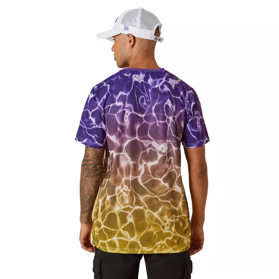 New Era NBA L.A Lakers Team Colour Water Print T-Shirt