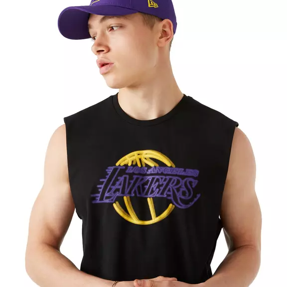 New Era NBA Los Angeles Lakers Neon Sleeveless Tee
