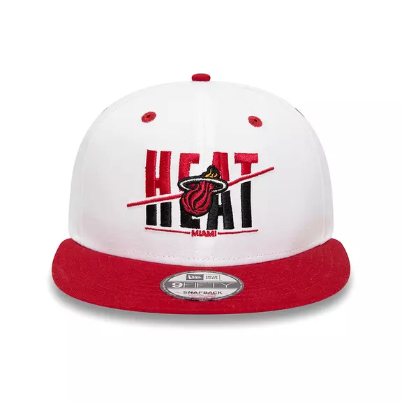 New Era NBA Miami Heat Crown White 9FIFTY Snapback Cap
