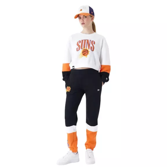 New Era NBA Phoenix Suns Womens Colour Block Crop Crew Neck Sweatshirt