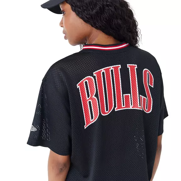 New Era NBA Team Chicago Bulls Womens Mesh Dress T-shirt